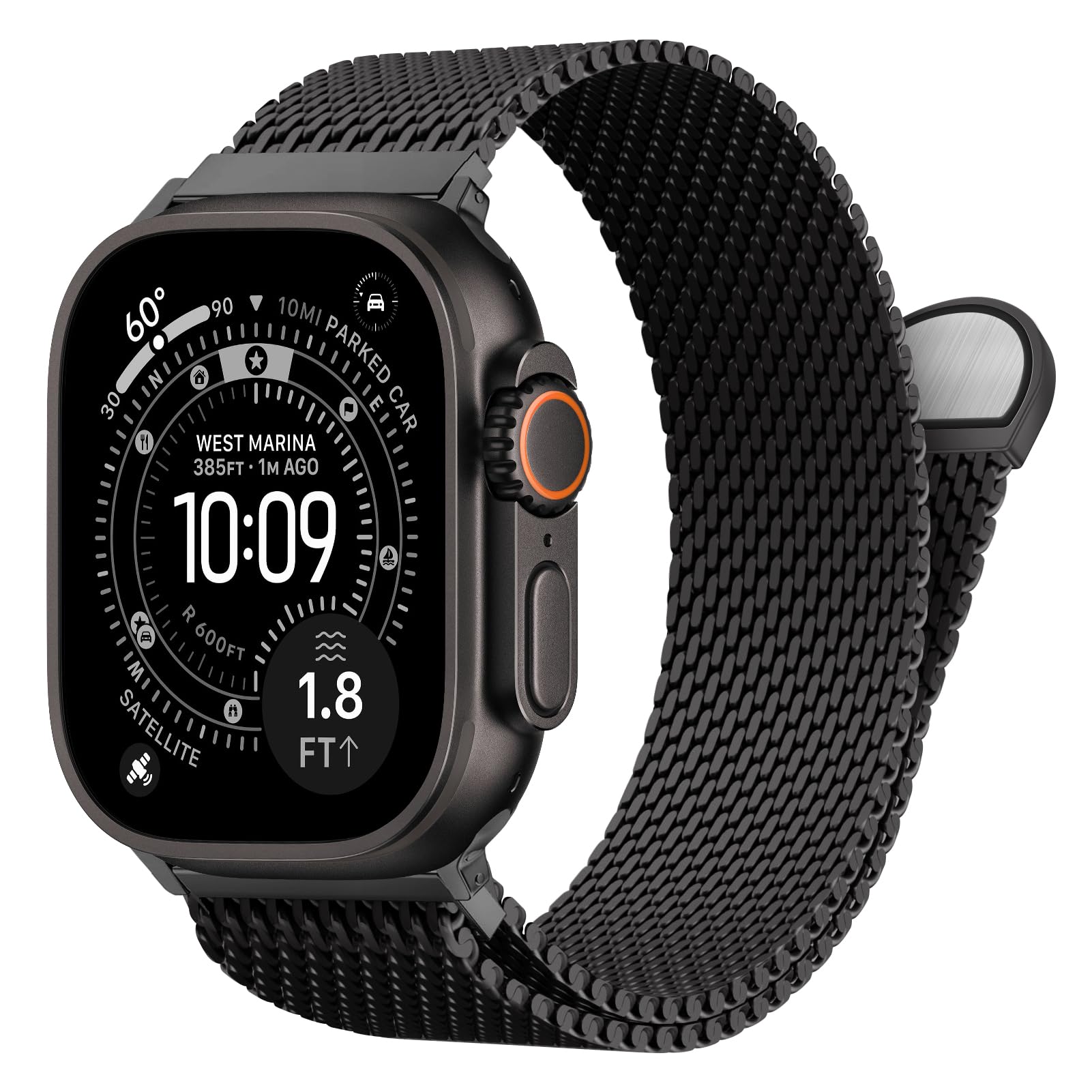 Mesh Coil Strip - Gruby metalowy pasek do Apple Watch